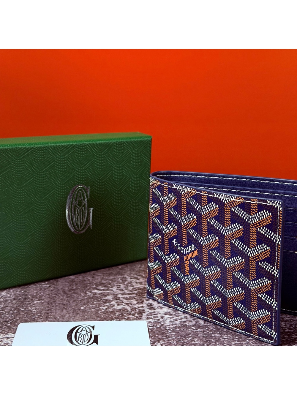 Goyard Wallet in Navy